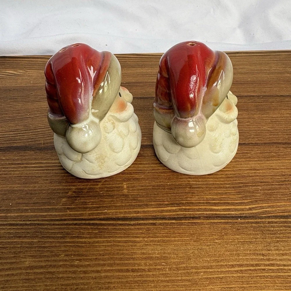 Kirkland's Potter's Garden Santa Salt & Pepper Shakers Set w/ Box‎ Christmas
